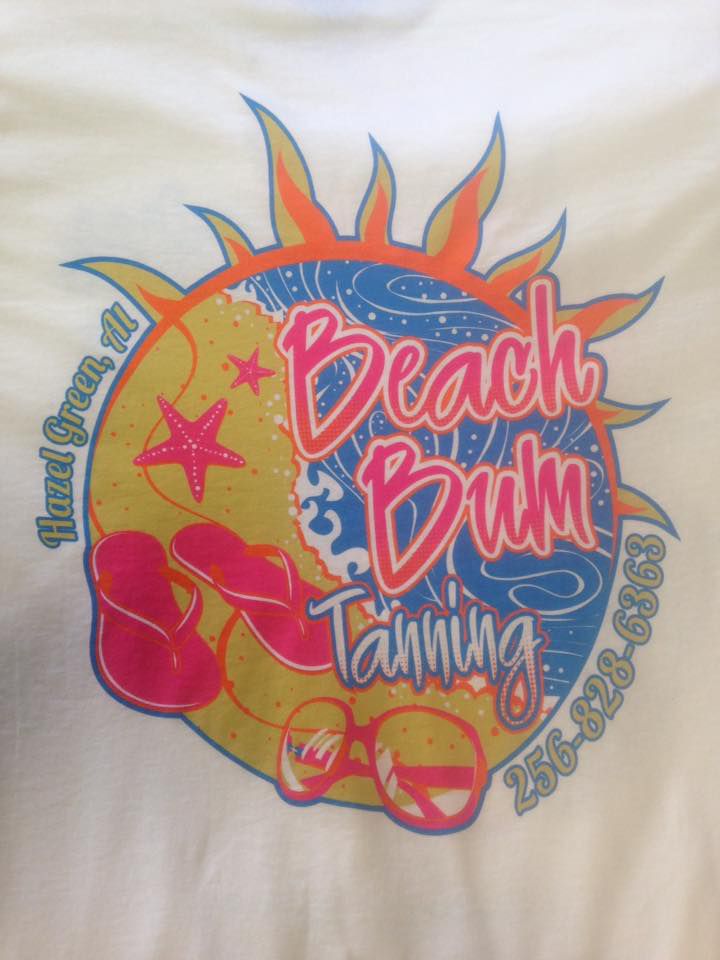 Beach Bum Tanning – Screen Printing, Embroidery, Digital Media, Leather ...